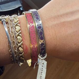 Coach Gold and Silver Bracelet Set